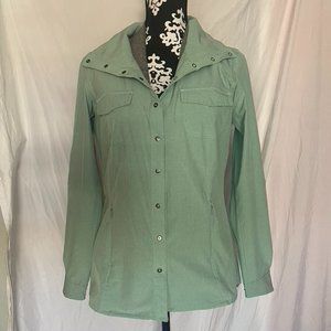Sea foam green L/S button down